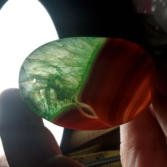 2.25" Christmas Jasper Green Quartz Pendant - Picture 5 of 5